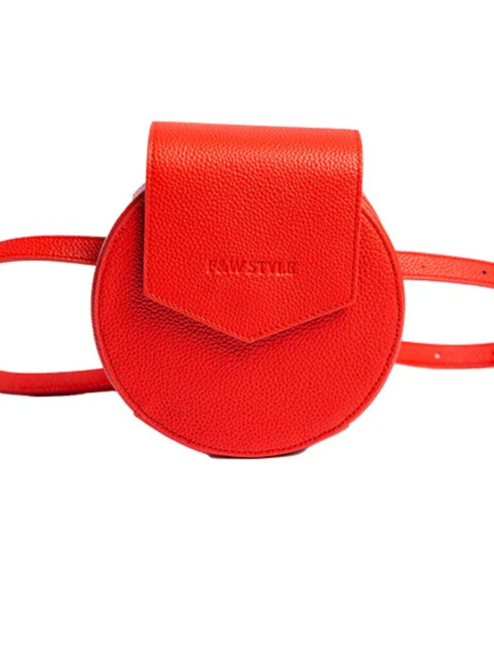 F&W Red Leather Belt Bag